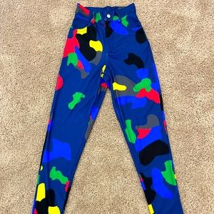 🔥 DOPE Camo multi-colored skinny PANTS 🔥